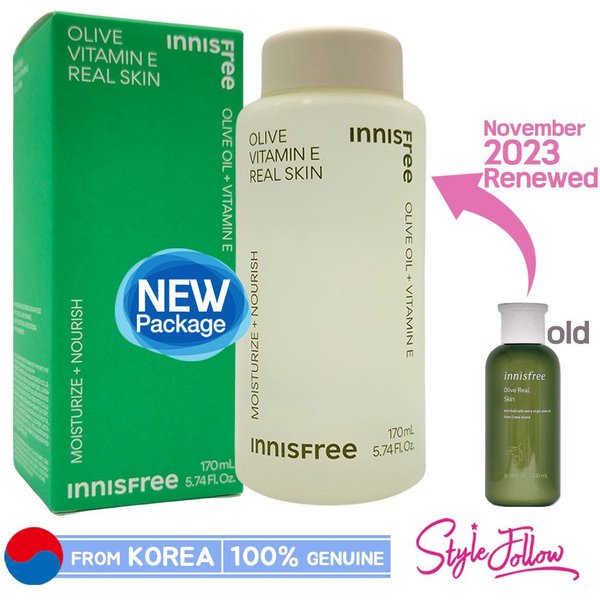 Innisfree Vitamina E De Oliva Piel AutéNtica 170 Ml 1Pc + Sample Gifts Blue-image