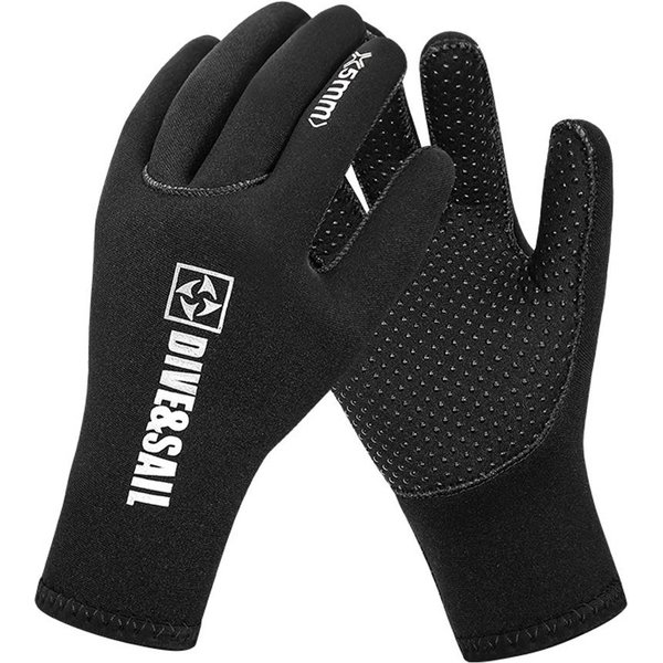 Guantes De Buceo De 5 Mm, CáLidos, AntiarañAzos, ProteccióN UV UPF 50+, Antideslizantes En FríO Y Resistentes Al Desgaste Para M Black-image