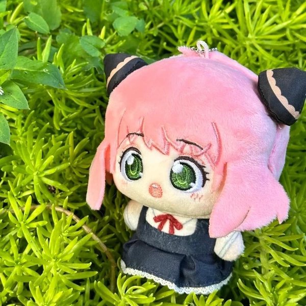 Uroczy Breloczek Do Plecaka Anya Z Spy X Family MięKka Pluszowa Lalka Anya Forger Zawieszka Kawaii Pluszak Anime Prezent Dla Dziewczynek Akcesorium Do Torebki 10Cm-image