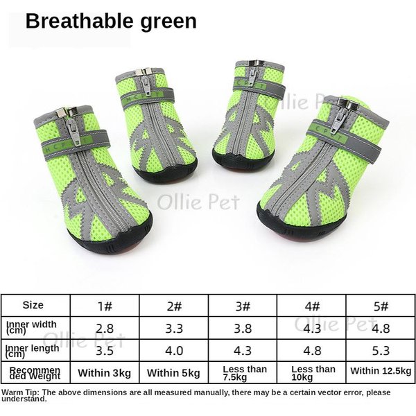 4 Szt./Zestaw Wodoodporne Silikonowe Buty Dla Psa AntypośLizgowe Deszczowe Buty Dla MałYch PsóW TrwałE Letnie OddychająCe Buty Dla Psa Dla Szczeniaka Teddy Corgi 1-image