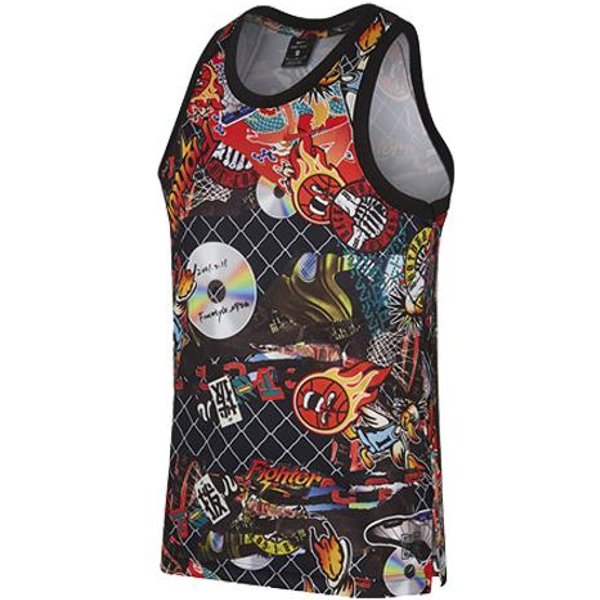 Camisetas Sin Mangas Nike Para Hombre Cuello Redondo Ajuste Recto Moderado L Black-image
