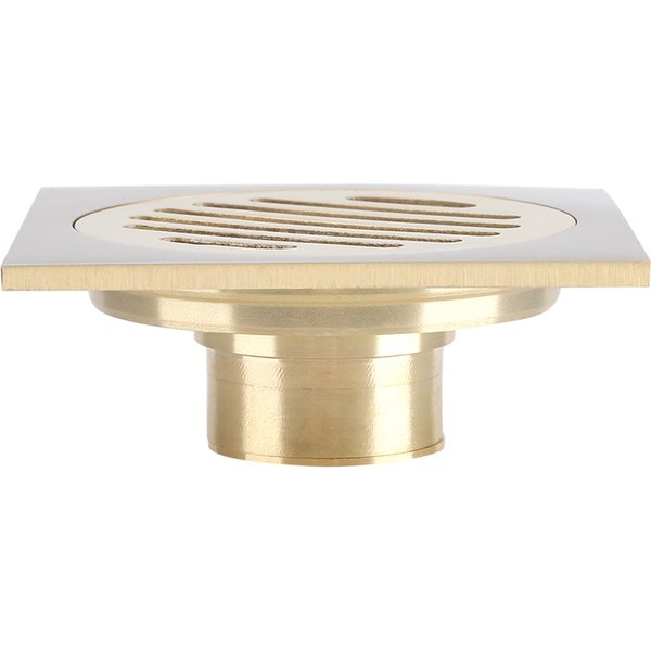 DesagüE De Suelo Cuadrado Para Ducha De BañO, Rejilla De DesagüE De LatóN, Colador, Accesorio Para El Hogar-image