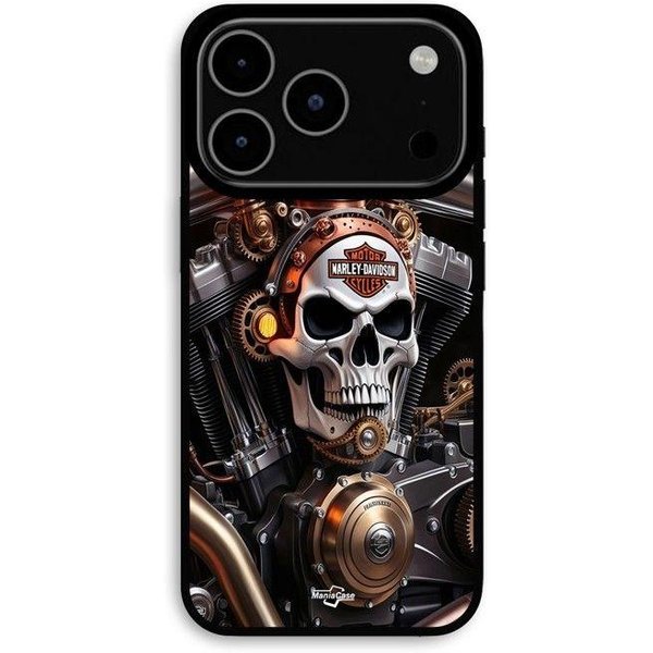 Etui Na Iphone 17 Pro Max Harley Davidson Mechaniczna Czaszka Maniacase Czarny-image