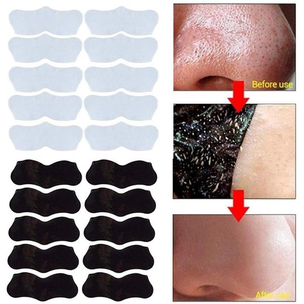 10 Unidades Tiras Limpiadoras Profundas Para Poros De La Nariz Para EliminacióN De Puntos Negros Removedor De Puntos Negros Pegatina Tira Para La Nariz Negro-image