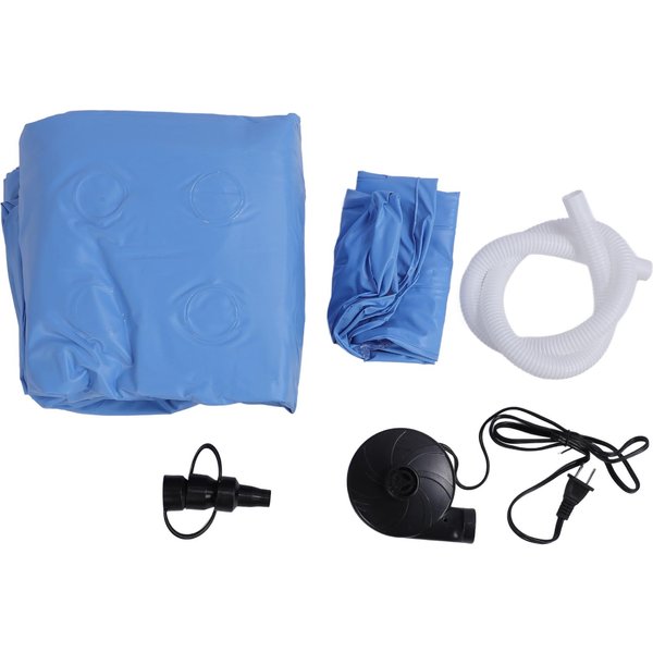 BañEra Inflable Para Adultos Atletas Ducha BañO Caliente Hielo SPA Casero BañEra PortáTil Con Bomba De Aire Ee. Uu. Negro-image