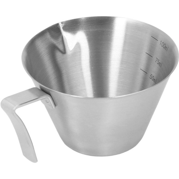 Taza Medidora De Café Acero Inoxidable 100 ML Medidor Con Escala Herramienta Para Leche Té Bebidas L(For 6.5-9Kg) Gray-image