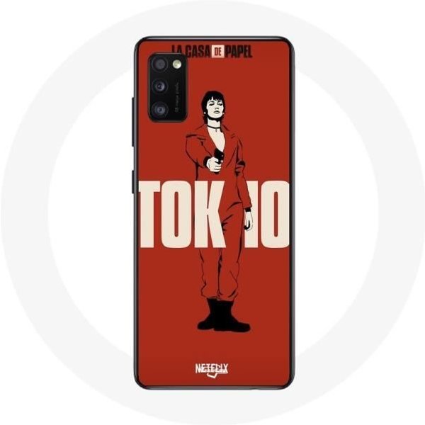 Funda Para Samsung Galaxy S20 Plus La Casa De Papel Tokio Fanart Logo Fondo Rojo-image