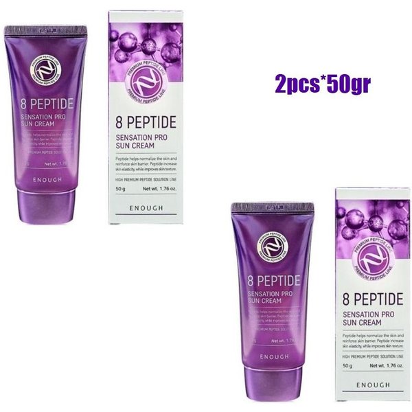 Suficiente 8 PéPtidos Sensation Pro Crema Solar SPF50+ Pa++++ 50G (3 Opciones) +Regalo Aleatorio-image