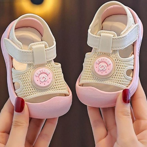 Sneakersy, SandałY DziecięCe, AntypośLizgowe Letnie Buty Dla NiemowląT, MięKkie Podeszwy, OddychająCe Noski Dla ChłOpcóW I Dziewczynek 18 RóżOwy-image