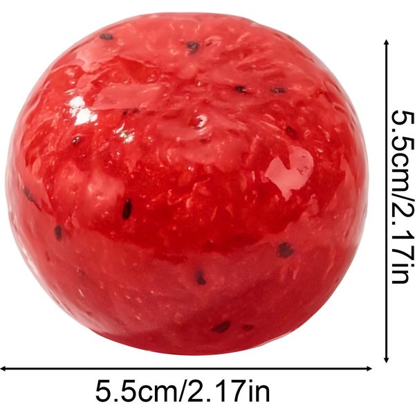 Kiwi Slush PiłKa Do śCiskania Fidget Toy ChrupiąCy DźWięK Bez Odbicia RęCznie Robiona Sensoryczna PiłKa Do ŚCiskania Realistyczna Symulacja Zabawka Do Dekompresji-image