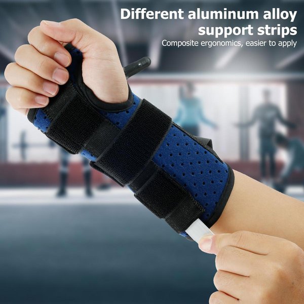 FéRula De Soporte Para La MuñEca Para TúNel Carpiano Con FéRula MetáLica Para Alivio Del Dolor De Tendinitis Artritis Y EstabilizacióN Del Antebrazo Black-image
