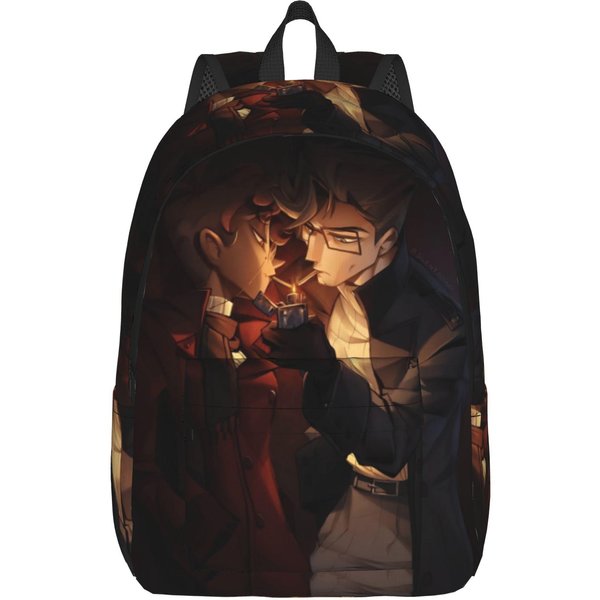 R-Radiostatic Vox Alastor Mochila Informal Exterior Escuela Secundaria Trabajo Mochila De DíA Para Hombres Mujeres Bolsas De Lona Para PortáTil 15 Inches-image