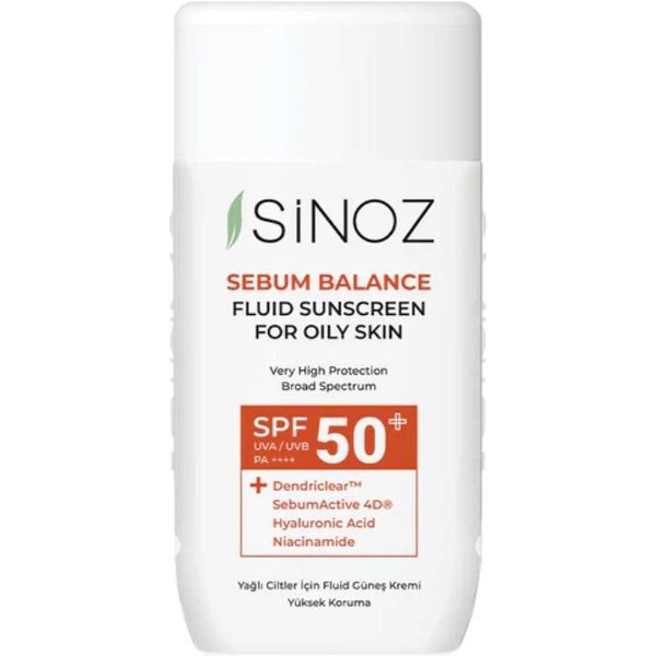 Sinoz Sebum Balance Fluid Sunscreen For Oily Skin SPF50+ / Pa++++, 50 Ml - Emulsja PrzeciwsłOneczna Dla SkóRy TłUstej-image