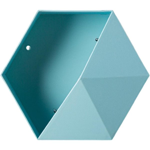 Estante De Pared Hexagonal Estante De Almacenamiento Hexagonal GeoméTrico Estante Flotante De Pared GeoméTrico Simple-image