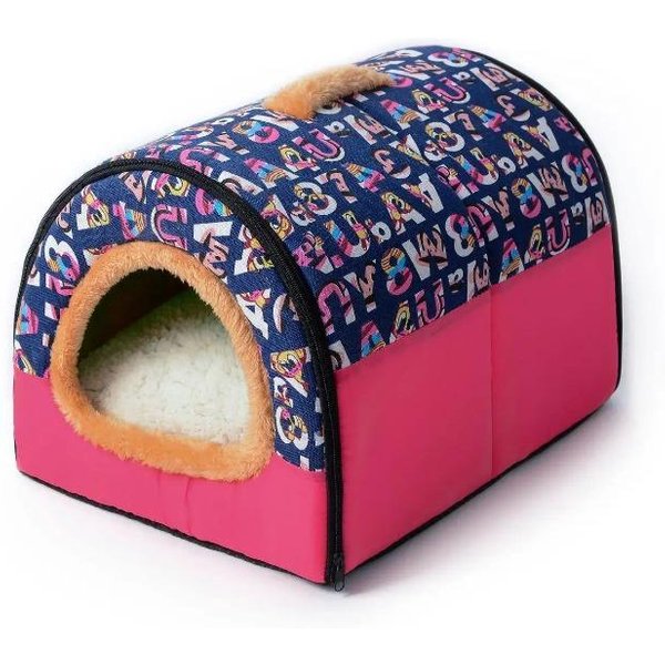 Cama Grande Para Perro Mascota Casa Cueva CóModo Estampado Estrellas CojíN Perrera Para Mascota Cachorro Invierno Verano Plegable Cama Para Gato Suministro Para Mascotas S-image