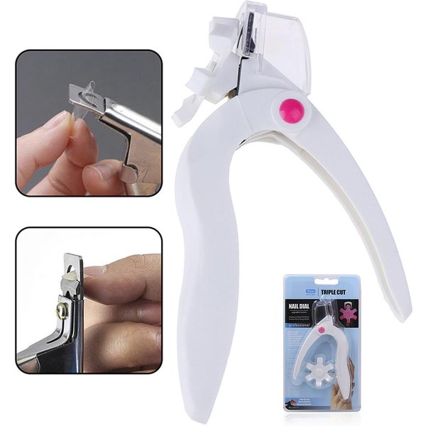 CortauñAs Cortador De UñAs AcríLicas Puntas De UñAs De Acero Inoxidable Recortador De UñAs Postizas Herramientas Para Manicura Y Arte De UñAs Blanco-image