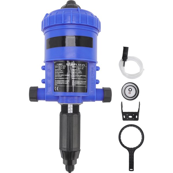 Inyector De Fertilizante Con Rosca Exterior G3/4 Dosificador Ajustable De LíQuido QuíMico 0.1?0.9Por Ciento Fertilizante Blue-image