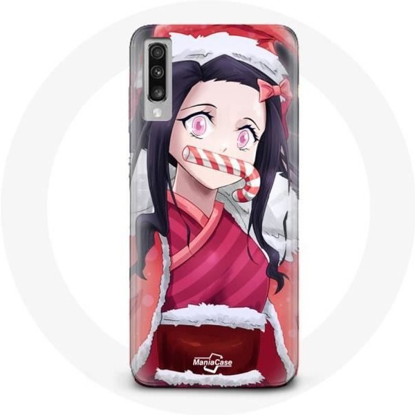 Funda Protectora - Maniacase - Samsung Galaxy A50 - Anime Demon Slayer - Flexible - Negra-image