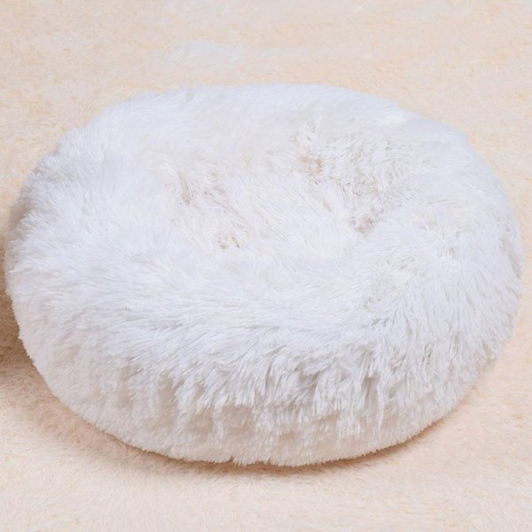 Caseta Para Perros SueñO Profundo Nido Para Gatos Redondo Pelo Largo Terciopelo Surcoreano OtoñO E Invierno Nido Colchoneta ColchóN Para Gatos Nido Para Mascotas PequeñO Y Mediano Diameter 50Cm-image