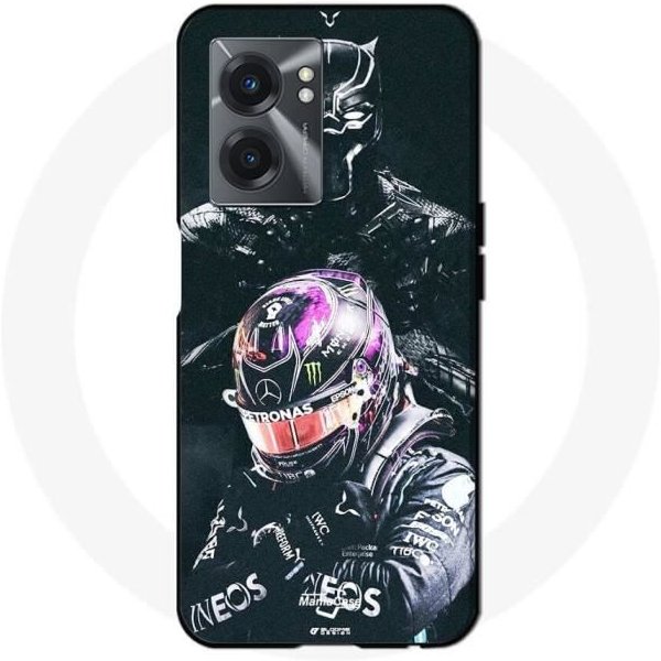 Funda - Realme - V23 - Lewis Hamilton Pantera Negra - Flexible - Deportivo Negro-image