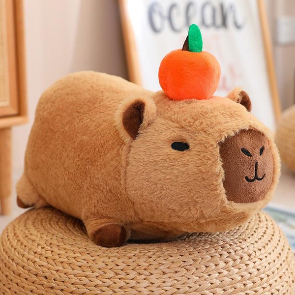 Kapibara Lalka Pluszowa Lalka Urocza MięKka Prezent Urodzinowy Brzydka Urocza Lalka 20-30Cm-image