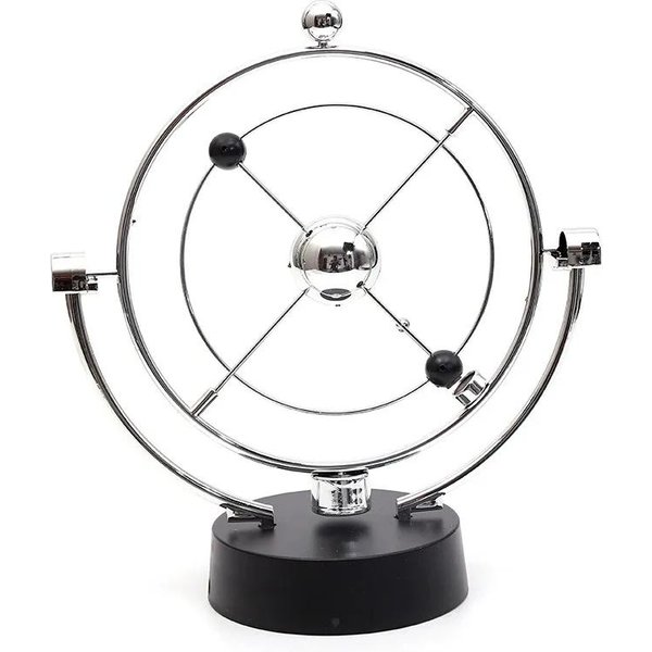 PéNdulo De Movimiento Perpetuo Celestial DecoracióN Escritorio Oficina En Casa Regalo PéNdulo De Newton Juguete Para Aliviar El EstréS Del Ocio Regalo Para Adultos Gray-image