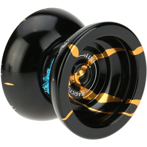 Yoyo MáGico Profesional N11 AleacióN De Aluminio Metal Yoyo 8 Bolas KK Rodamiento Con Cuerda Giratoria Para-image