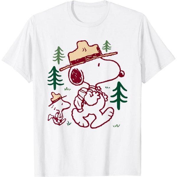 Peanuts - Camiseta De Snoopy Y Woodstock XXL-image