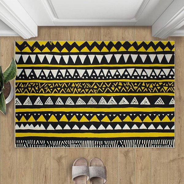 Boho Styl Wycieraczka Wielokolorowy WzóR Geometryczny Dywanik Powitalny MięKki AntypośLizgowy Dekoracja Domu Dywan Salon WejśCie Wycieraczka 30X50Cm-image