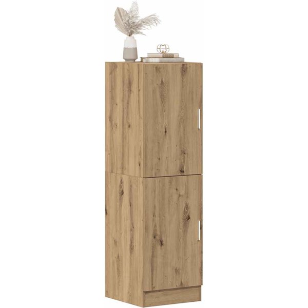 Vidaxl Armario De Cocina, Roble Artisan, 38X41,5X131,5 Cm-image
