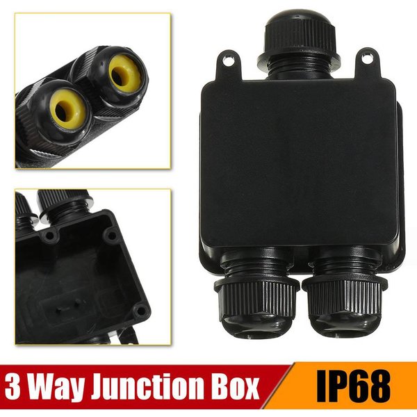 Conector De Cable Impermeable IP68 Caja De Conexiones EléCtricas De 3 VíAs Conector De Cable De PláStico-image