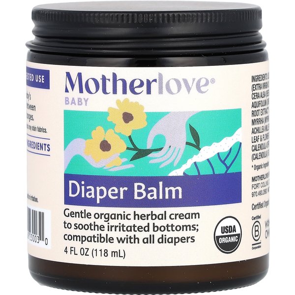 Motherlove, Baby, Diaper Balm, 4 Fl Oz (118 Ml) Blue-image