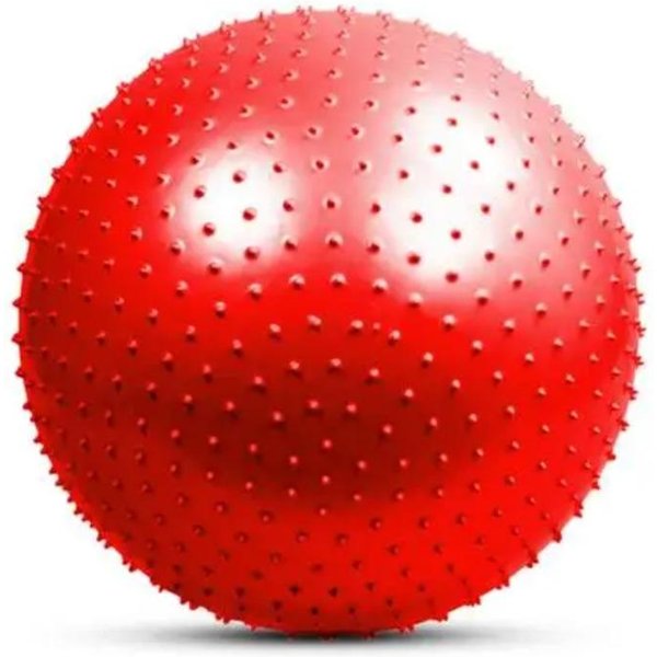 Pelota De Yoga De 55 Cm Ejercicio Entrenamiento Fitness Inflable Equilibrio Corporal Pilates Yoga Pelota De Masaje Pelota Para Tonificar El Cuerpo Alta Calidad PráCtica Uso Diario Rojo-image