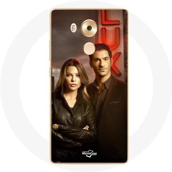 Funda Para Huawei Mate 8 Chloe Decker Y Lucifer Morningstar-image