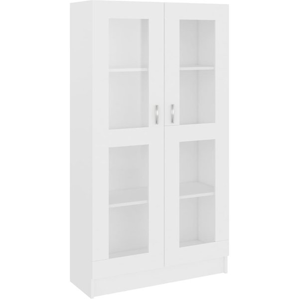 Vitrina Blanca 82,5 X 30,5 X 150 Cm Tablero De PartíCulas-image