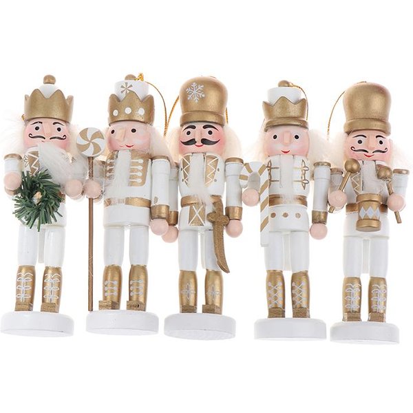 1 Pieza De MuñEco De Cascanueces De Madera, Soldado, Figuras En Miniatura, ArtesaníA Vintage, TíTere, Adornos NavideñOs De AñO Nuevo, DecoracióN Del Hogar-image