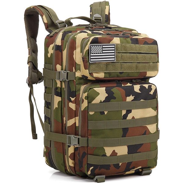 Taktyczny Plecak 45L O DużEj PojemnośCi Dla MężCzyzn, 3-Dniowy, Molle, Outdoor, Trekking, Kemping, Turystyka-image