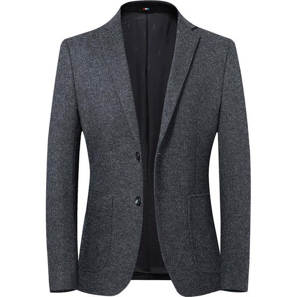 Traje De Lana Nuevo De OtoñO E Invierno Para Hombre Traje PequeñO Casual Para Hombre Juvenil XXL-image