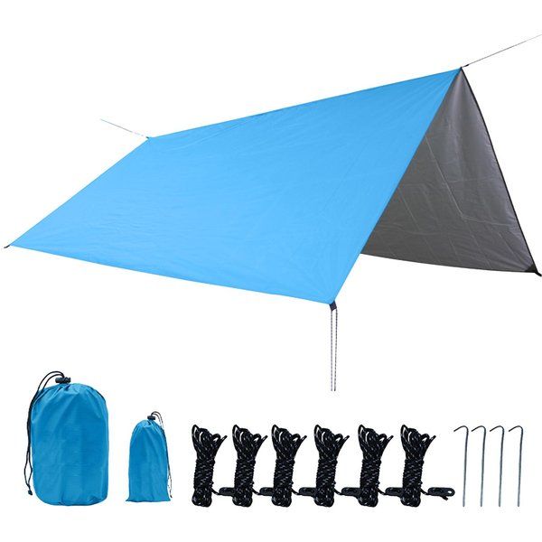 Toldo De Vela De 10X10 Pies, Impermeable, Parasol Para Lluvia, Resistente A Los Rayos Uv, Parasol De Arena Resistente Con Naranja-image
