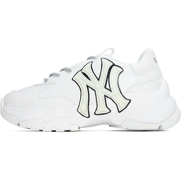 MLB Big Ball Chunky Cuero SintéTico Suela Gruesa Casual Simple CañA Baja Zapatos De Papá Zapatilla Unisex Off-White 3ASHCS12N-50WHS 37.5-image