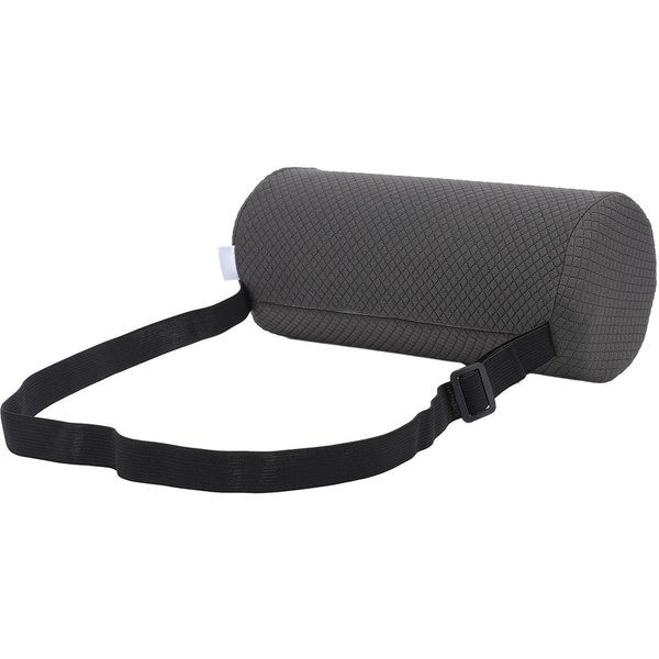 CojíN CilíNdrico De Soporte Lumbar Espuma ViscoeláStica Para Silla De Oficina Coche Gris Gris-image