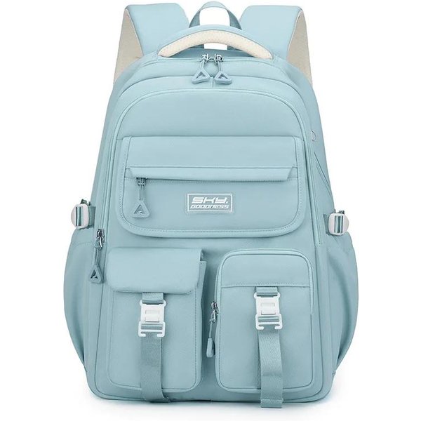 Wodoodporny Nylonowy Plecak Damski Damskie Torby Szkolne Plecaki PodróżNe Plecak Studencki Torba Szkolna Dla Nastolatek Plecak Na KsiążKi Mochila 31X18X44Cm-image