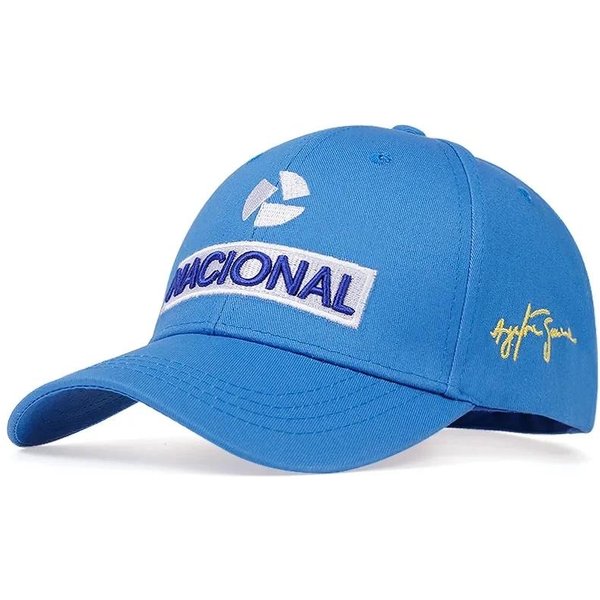 Unisex Czapki Baseballowe Z Haftem Litery Nacionalnej Wiosna I Jesień Outdoor Regulowane Codzienne Czapki Kapelusz PrzeciwsłOneczny Sportowa Czapka Golfowa Niebieski-image