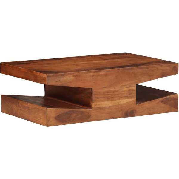 Vidaxl Mesa De Centro, 90X60X30 Cm, Madera Maciza De Acacia-image