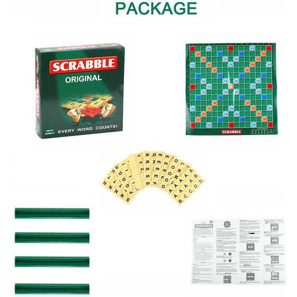 Klasyczna Gra Planszowa Scrabble Zabawka Edukacyjna Dla Dzieci I DorosłYch-image