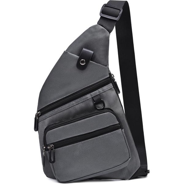 Bolso De Pecho Para Hombre Bolso De Hombro Casual Ligero Tela Oxford Bandolera Bolso De Hombro Elegante Casual RiñOneras De Cintura Para Hombre Bolso De Pecho 21Cmx35Cmx2Cm Black-image