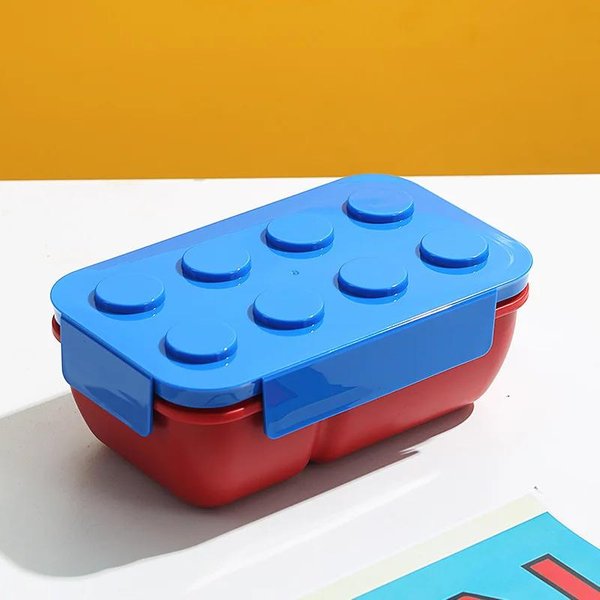 1050/1300Ml PrzenośNy Lunchbox Klocki Bento Box SałAtka Owocowa Zastawa StołOwa Pojemnik Na Jedzenie Zestaw Piknikowy Dla Dzieci UcznióW Kuchnia Blue-image