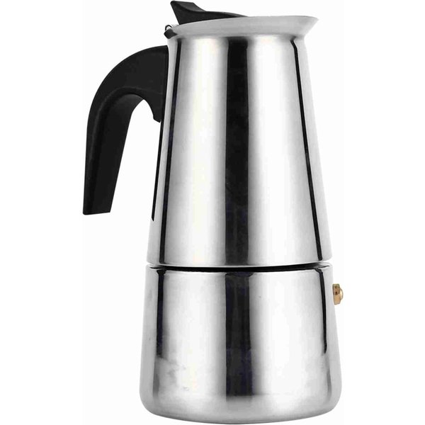 Perkolator Ze Stali Nierdzewnej Moka Pot Ekspres Do Kawy Kuchenka UżYtek Domowy Biurowy (200 Ml)-image