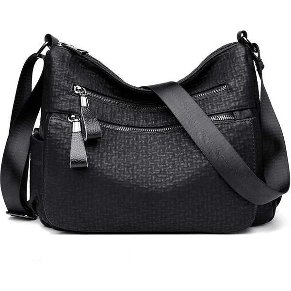 Bolso De Mujer AñO Nuevo Simple Moda Bolso Cruzado De Un Hombro Bolso De Mamá Cuero Suave Bolso Para Mujeres De Mediana Edad Mochila-image