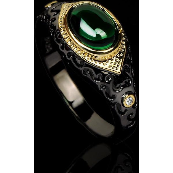 Nuevos Anillos De Zirconia Micro Montados Europeos Y Americanos Moda Exagerada Chapados En Oro Anillos De Personalidad No. 10-image